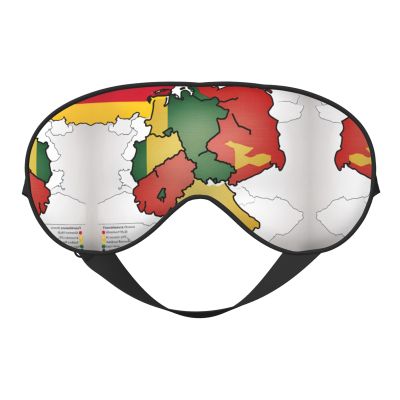 Abstract German Flag Map01 Print Eye Mask,Silk-Like Sleep Mask,Night Sleeping Mask for Men Women,for Sleep Relaxation