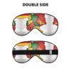 Abstract German Flag Map01 Print Eye Mask,Silk-Like Sleep Mask,Night Sleeping Mask for Men Women,for Sleep Relaxation view 2