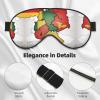 Abstract German Flag Map01 Print Eye Mask,Silk-Like Sleep Mask,Night Sleeping Mask for Men Women,for Sleep Relaxation view 4