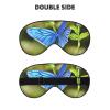 Butterflies and Blooms Print Eye Mask,Silk-Like Sleep Mask,Night Sleeping Mask for Men Women,for Sleep Relaxation view 2