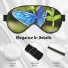 Butterflies and Blooms Print Eye Mask,Silk-Like Sleep Mask,Night Sleeping Mask for Men Women,for Sleep Relaxation view 4