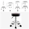 Aikimfuly Adjustable Rolling Shop Stool with Wheels - Swivel Salon Chair for Workbench, Massage Spa & Tattoo Photography view 3