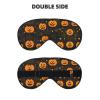 Halloween Pumpkin Print Eye Mask,Silk-Like Sleep Mask,Night Sleeping Mask for Men Women,for Sleep Relaxation view 2