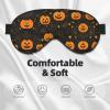 Halloween Pumpkin Print Eye Mask,Silk-Like Sleep Mask,Night Sleeping Mask for Men Women,for Sleep Relaxation view 3