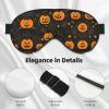 Halloween Pumpkin Print Eye Mask,Silk-Like Sleep Mask,Night Sleeping Mask for Men Women,for Sleep Relaxation view 4