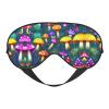 Bright Mushrooms Arts Print Eye Mask,Silk-Like Sleep Mask,Night Sleeping Mask for Men Women,for Sleep Relaxation view 1