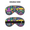 Bright Mushrooms Arts Print Eye Mask,Silk-Like Sleep Mask,Night Sleeping Mask for Men Women,for Sleep Relaxation view 2
