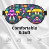 Bright Mushrooms Arts Print Eye Mask,Silk-Like Sleep Mask,Night Sleeping Mask for Men Women,for Sleep Relaxation view 3