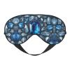 Blue Crystal03 Print Eye Mask,Silk-Like Sleep Mask,Night Sleeping Mask for Men Women,for Sleep Relaxation view 1
