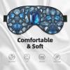 Blue Crystal03 Print Eye Mask,Silk-Like Sleep Mask,Night Sleeping Mask for Men Women,for Sleep Relaxation view 3