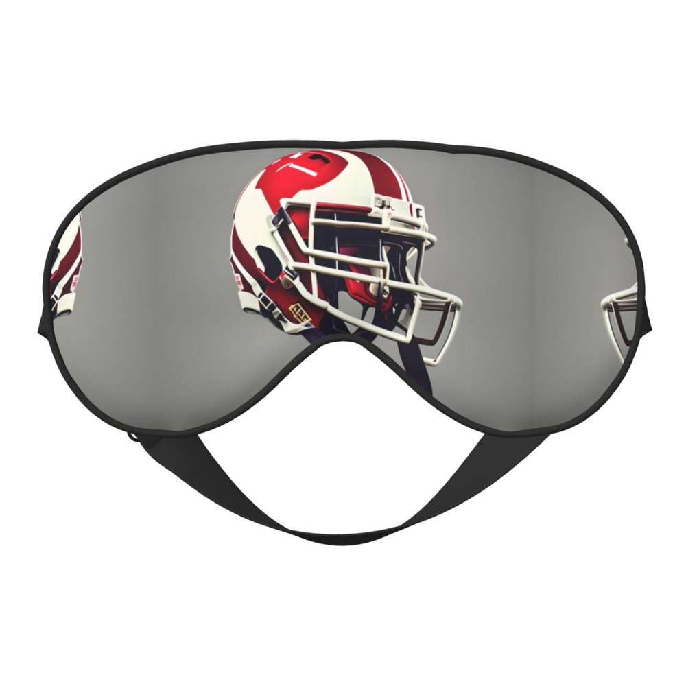 American Football Print Eye Mask,Silk-Like Sleep Mask,Night Sleeping Mask for Men Women,for Sleep Relaxation