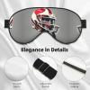 American Football Print Eye Mask,Silk-Like Sleep Mask,Night Sleeping Mask for Men Women,for Sleep Relaxation view 3