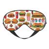 Fast Food Print Eye Mask,Silk-Like Sleep Mask,Night Sleeping Mask for Men Women,for Sleep Relaxation view 1