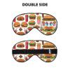 Fast Food Print Eye Mask,Silk-Like Sleep Mask,Night Sleeping Mask for Men Women,for Sleep Relaxation view 2