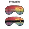 Colorful Painted Wood Print Eye Mask,Silk-Like Sleep Mask,Night Sleeping Mask for Men Women,for Sleep Relaxation view 2