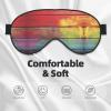 Colorful Painted Wood Print Eye Mask,Silk-Like Sleep Mask,Night Sleeping Mask for Men Women,for Sleep Relaxation view 3