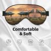 Aircraft Fighter Jets Print Eye Mask,Silk-Like Sleep Mask,Night Sleeping Mask for Men Women,for Sleep Relaxation view 3