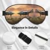 Aircraft Fighter Jets Print Eye Mask,Silk-Like Sleep Mask,Night Sleeping Mask for Men Women,for Sleep Relaxation view 4
