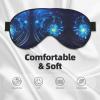 Daisy Flowers Print Eye Mask,Silk-Like Sleep Mask,Night Sleeping Mask for Men Women,for Sleep Relaxation view 3