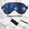 Daisy Flowers Print Eye Mask,Silk-Like Sleep Mask,Night Sleeping Mask for Men Women,for Sleep Relaxation view 4