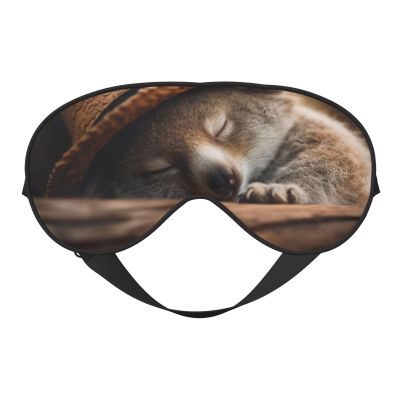 Sleeping Koala Cap Print Eye Mask,Silk-Like Sleep Mask,Night Sleeping Mask for Men Women,for Sleep Relaxation