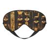 Ancient Egyptian Hieroglyph Print Eye Mask,Silk-Like Sleep Mask,Night Sleeping Mask for Men Women,for Sleep Relaxation view 1