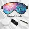 Chemical Periodic Table Print Eye Mask,Silk-Like Sleep Mask,Night Sleeping Mask for Men Women,for Sleep Relaxation view 4