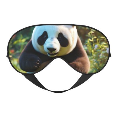 Panda Print Eye Mask,Silk-Like Sleep Mask,Night Sleeping Mask for Men Women,for Sleep Relaxation