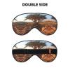Llama Cactus Desert Plant Print Eye Mask,Silk-Like Sleep Mask,Night Sleeping Mask for Men Women,for Sleep Relaxation view 2