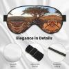 Llama Cactus Desert Plant Print Eye Mask,Silk-Like Sleep Mask,Night Sleeping Mask for Men Women,for Sleep Relaxation view 4