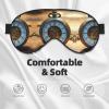 Gears Clock Bronze Century Print Eye Mask,Silk-Like Sleep Mask,Night Sleeping Mask for Men Women,for Sleep Relaxation view 3