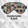 Abstract Geometric Print Eye Mask,Silk-Like Sleep Mask,Night Sleeping Mask for Men Women,for Sleep Relaxation view 3