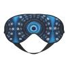 Blue Mini Flower Swirl Print Eye Mask,Silk-Like Sleep Mask,Night Sleeping Mask for Men Women,for Sleep Relaxation view 1