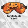 Autumn Leaves Thanksgiving Day Pumpkin Print Eye Mask,Silk-Like Sleep Mask,Night Sleeping Mask for Men Women,for Sleep Relaxation view 3