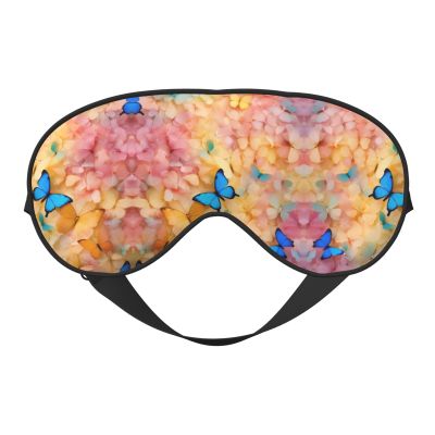 Butterfly Print Eye Mask,Silk-Like Sleep Mask,Night Sleeping Mask for Men Women,for Sleep Relaxation