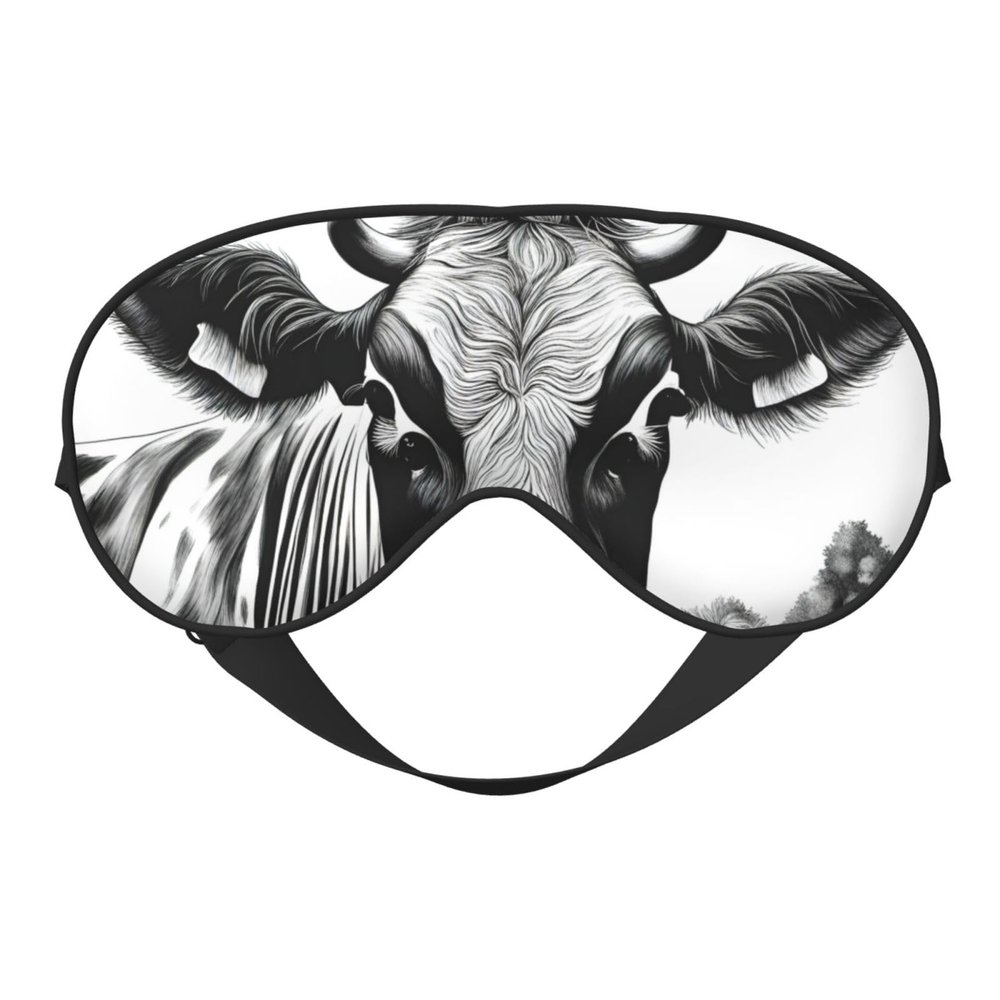 Cow Collection Print Eye Mask,Silk-Like Sleep Mask,Night Sleeping Mask for Men Women,for Sleep Relaxation