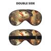 Cute Snowman Print Eye Mask,Silk-Like Sleep Mask,Night Sleeping Mask for Men Women,for Sleep Relaxation view 2
