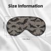 Halloween Bats Grey Print Eye Mask,Silk-Like Sleep Mask,Night Sleeping Mask for Men Women,for Sleep Relaxation view 4