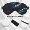 3D Snake Wallpaper3 Print Eye Mask,Silk-Like Sleep Mask,Night Sleeping Mask for Men Women,for Sleep Relaxation view 4