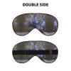 Bluebell Bouquet01 Print Eye Mask,Silk-Like Sleep Mask,Night Sleeping Mask for Men Women,for Sleep Relaxation view 2