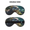 Animal Cute Brown Otters Print Eye Mask,Silk-Like Sleep Mask,Night Sleeping Mask for Men Women,for Sleep Relaxation view 2