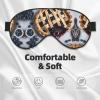 Blueberry Pie 04 Print Eye Mask,Silk-Like Sleep Mask,Night Sleeping Mask for Men Women,for Sleep Relaxation view 3