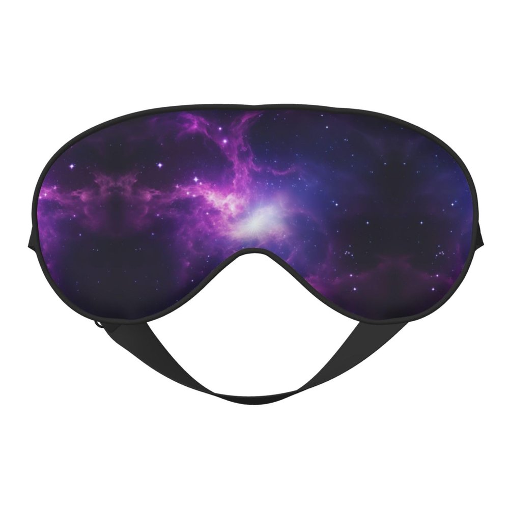 Sky Purple Print Eye Mask,Silk-Like Sleep Mask,Night Sleeping Mask for Men Women,for Sleep Relaxation