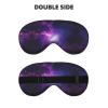 Sky Purple Print Eye Mask,Silk-Like Sleep Mask,Night Sleeping Mask for Men Women,for Sleep Relaxation view 2