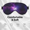 Sky Purple Print Eye Mask,Silk-Like Sleep Mask,Night Sleeping Mask for Men Women,for Sleep Relaxation view 3