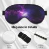 Sky Purple Print Eye Mask,Silk-Like Sleep Mask,Night Sleeping Mask for Men Women,for Sleep Relaxation view 4