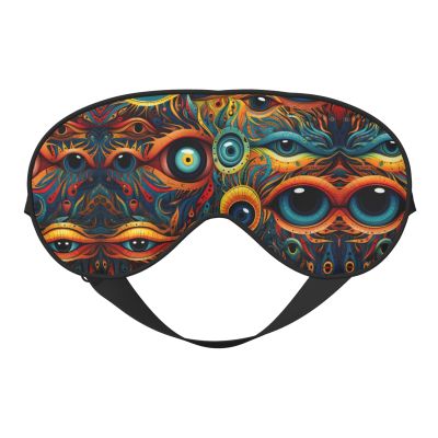 Eyes 2 Print Eye Mask,Silk-Like Sleep Mask,Night Sleeping Mask for Men Women,for Sleep Relaxation