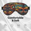 Eyes 2 Print Eye Mask,Silk-Like Sleep Mask,Night Sleeping Mask for Men Women,for Sleep Relaxation view 3