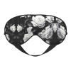 Black White Rose Print Eye Mask,Silk-Like Sleep Mask,Night Sleeping Mask for Men Women,for Sleep Relaxation view 1