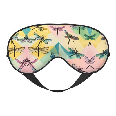 Dragonfly Print Eye Mask,Silk-Like Sleep Mask,Night Sleeping Mask for Men Women,for Sleep Relaxation